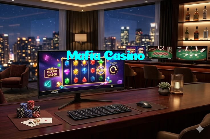 Mafia Casino casino presented on mobile device in Pakistan with slots and live games